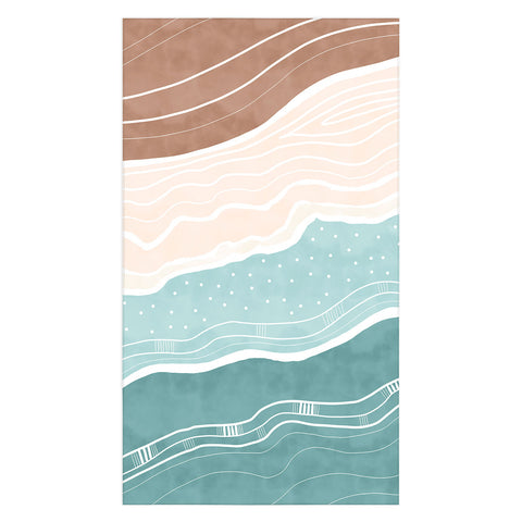 Marta Barragan Camarasa Modern beach abstract II Tablecloth