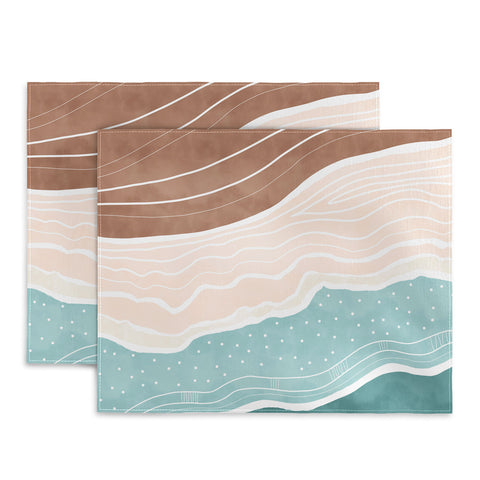 Marta Barragan Camarasa Modern beach abstract II Placemat