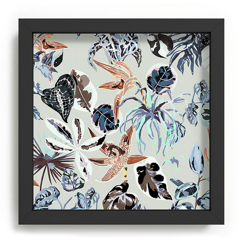 Marta Barragan Camarasa Modern blue jungle Recessed Framing Square