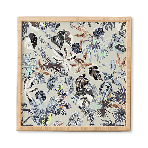 Marta Barragan Camarasa Modern blue jungle Framed Wall Art