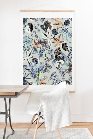Marta Barragan Camarasa Modern blue jungle Art Print And Hanger
