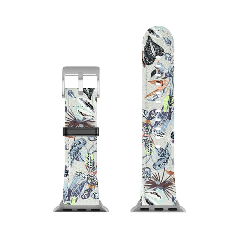 Marta Barragan Camarasa Modern blue jungle Apple Watch Band