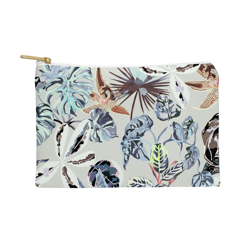 Marta Barragan Camarasa Modern blue jungle Pouch