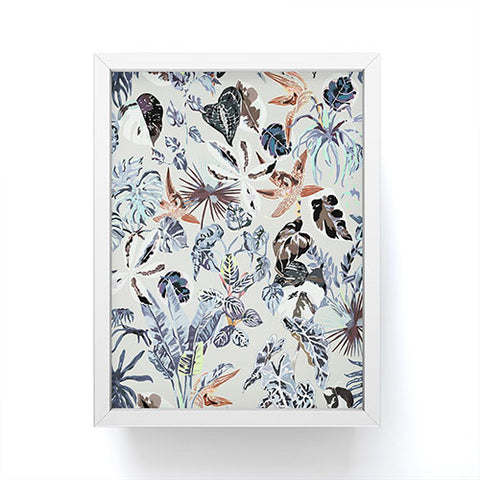 Marta Barragan Camarasa Modern blue jungle Framed Mini Art Print