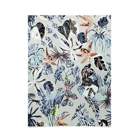 Marta Barragan Camarasa Modern blue jungle Poster