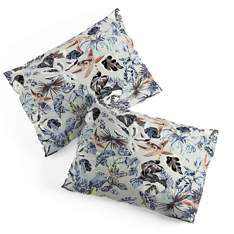 Marta Barragan Camarasa Modern blue jungle Pillow Shams