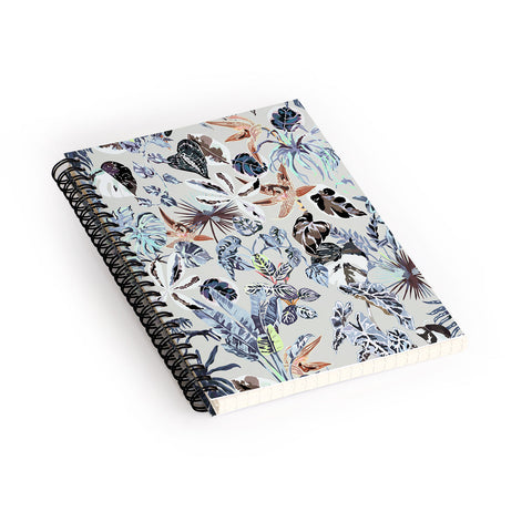 Marta Barragan Camarasa Modern blue jungle Spiral Notebook