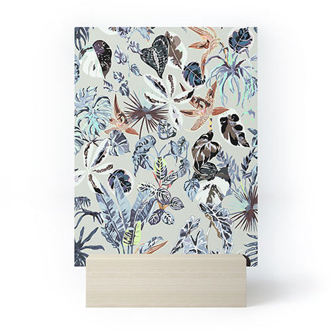 Marta Barragan Camarasa Modern blue jungle Mini Art Print