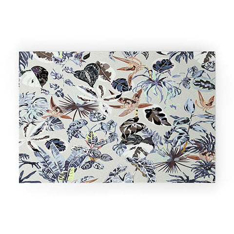 Marta Barragan Camarasa Modern blue jungle Welcome Mat