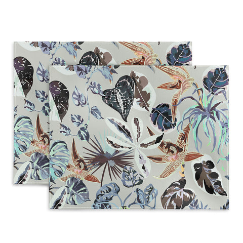 Marta Barragan Camarasa Modern blue jungle Placemat