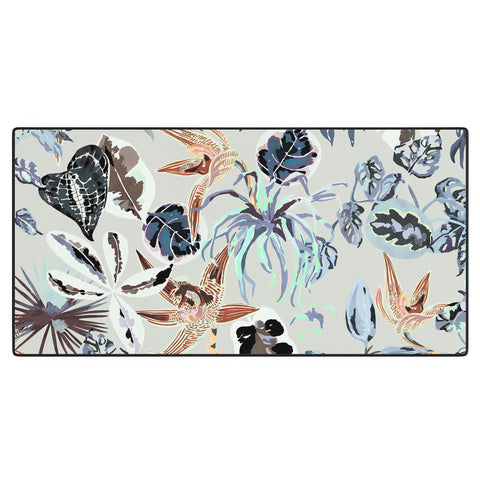 Marta Barragan Camarasa Modern blue jungle Desk Mat