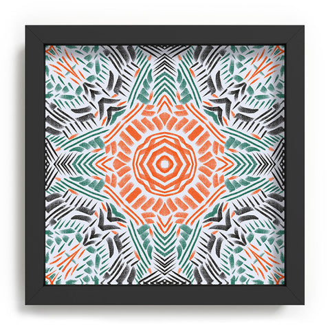 Marta Barragan Camarasa Modern brushstroke mosaic Recessed Framing Square