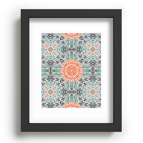 Marta Barragan Camarasa Modern brushstroke mosaic Recessed Framing Rectangle