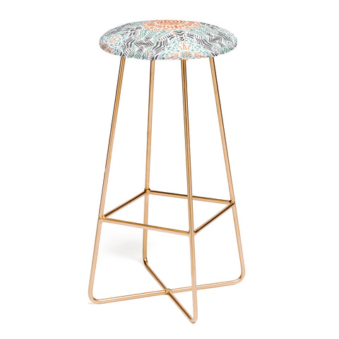 Marta Barragan Camarasa Modern brushstroke mosaic Bar Stool