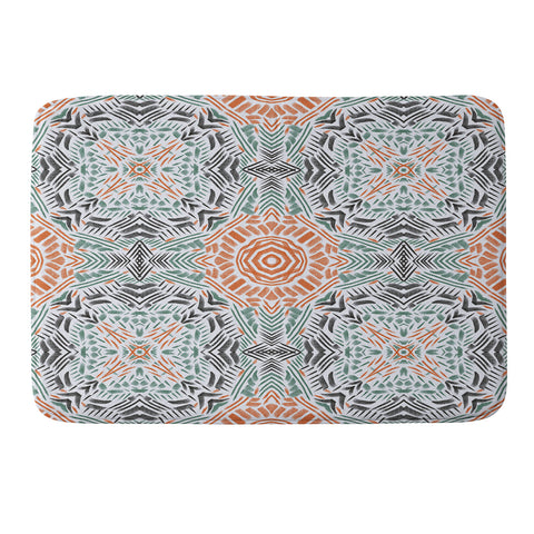Marta Barragan Camarasa Modern brushstroke mosaic Memory Foam Bath Mat