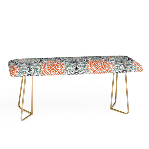 Marta Barragan Camarasa Modern brushstroke mosaic Bench