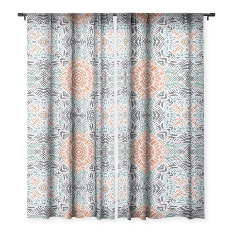 Marta Barragan Camarasa Modern brushstroke mosaic Sheer Non Repeat