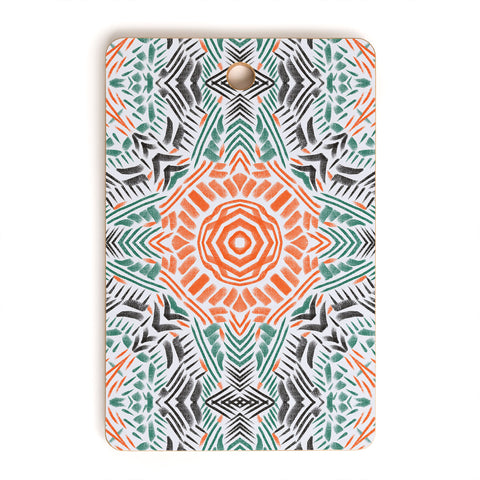 Marta Barragan Camarasa Modern brushstroke mosaic Cutting Board Rectangle