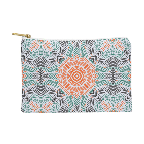 Marta Barragan Camarasa Modern brushstroke mosaic Pouch