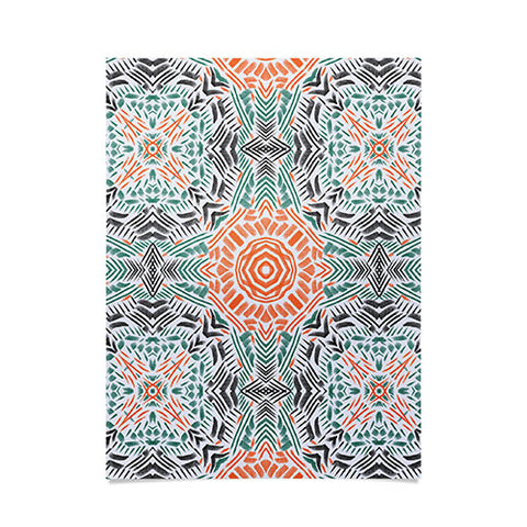 Marta Barragan Camarasa Modern brushstroke mosaic Poster