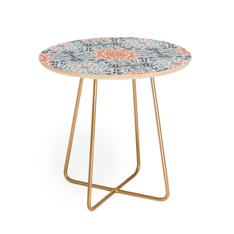 Marta Barragan Camarasa Modern brushstroke mosaic Round Side Table