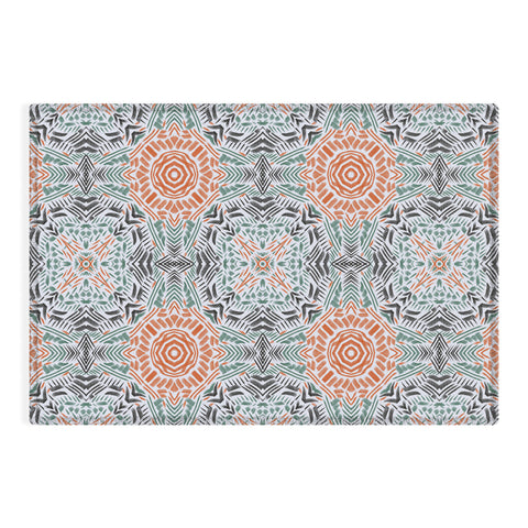 Marta Barragan Camarasa Modern brushstroke mosaic Outdoor Rug