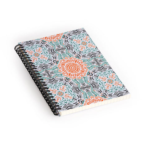 Marta Barragan Camarasa Modern brushstroke mosaic Spiral Notebook