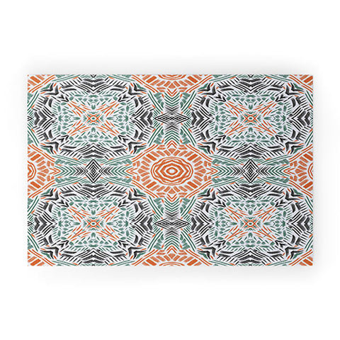Marta Barragan Camarasa Modern brushstroke mosaic Welcome Mat
