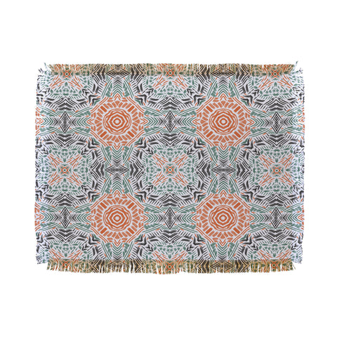 Marta Barragan Camarasa Modern brushstroke mosaic Throw Blanket