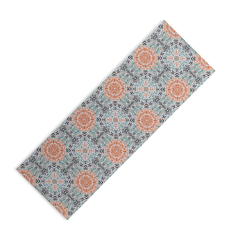 Marta Barragan Camarasa Modern brushstroke mosaic Yoga Mat