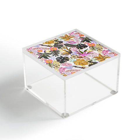 Marta Barragan Camarasa Modern colorful jungle Acrylic Box