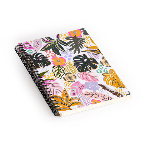 Marta Barragan Camarasa Modern colorful jungle Spiral Notebook
