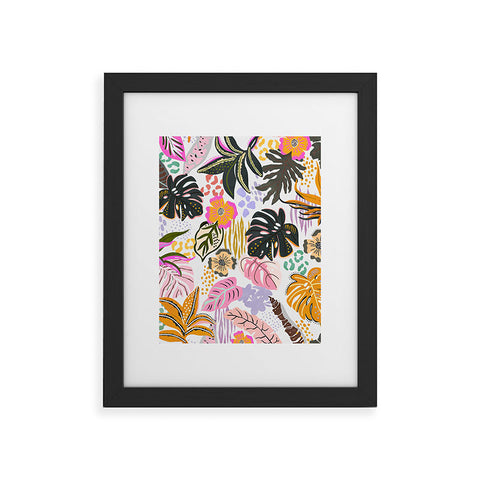 Marta Barragan Camarasa Modern colorful jungle Framed Art Print