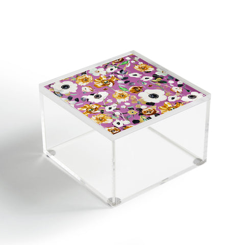 Marta Barragan Camarasa Modern colorful wild meadow Acrylic Box