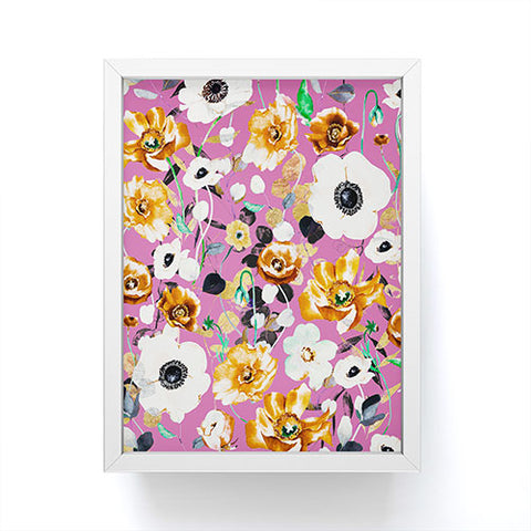 Marta Barragan Camarasa Modern colorful wild meadow Framed Mini Art Print