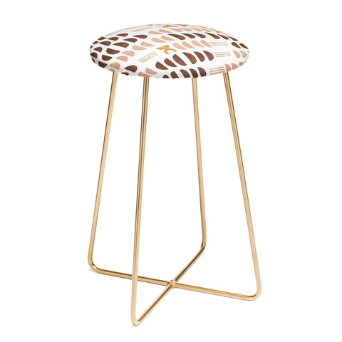 Marta Barragan Camarasa Modern geometric mosaic 10 Counter Stool