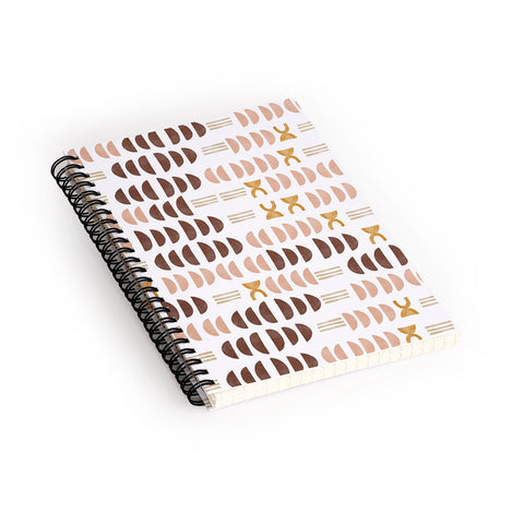 Marta Barragan Camarasa Modern geometric mosaic 10 Spiral Notebook