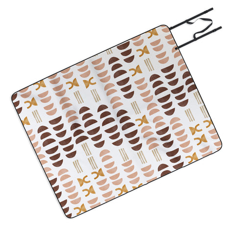 Marta Barragan Camarasa Modern geometric mosaic 10 Picnic Blanket