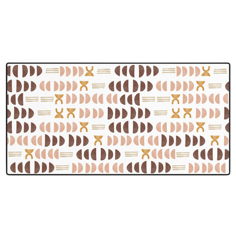 Marta Barragan Camarasa Modern geometric mosaic 10 Desk Mat