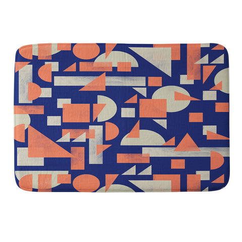 Marta Barragan Camarasa Modern geometric mosaic Memory Foam Bath Mat