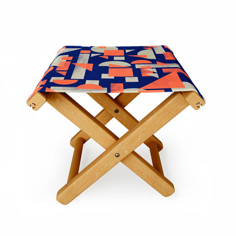 Marta Barragan Camarasa Modern geometric mosaic Folding Stool