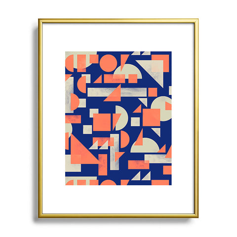 Marta Barragan Camarasa Modern geometric mosaic Metal Framed Art Print