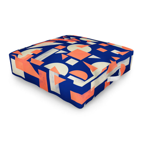 Marta Barragan Camarasa Modern geometric mosaic Outdoor Floor Cushion