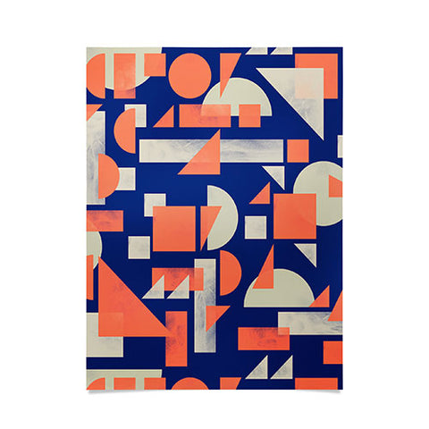 Marta Barragan Camarasa Modern geometric mosaic Poster