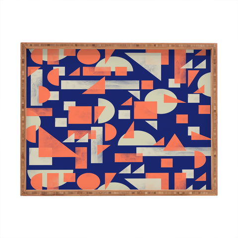 Marta Barragan Camarasa Modern geometric mosaic Rectangular Tray