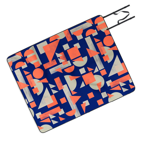 Marta Barragan Camarasa Modern geometric mosaic Picnic Blanket