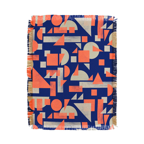 Marta Barragan Camarasa Modern geometric mosaic Throw Blanket