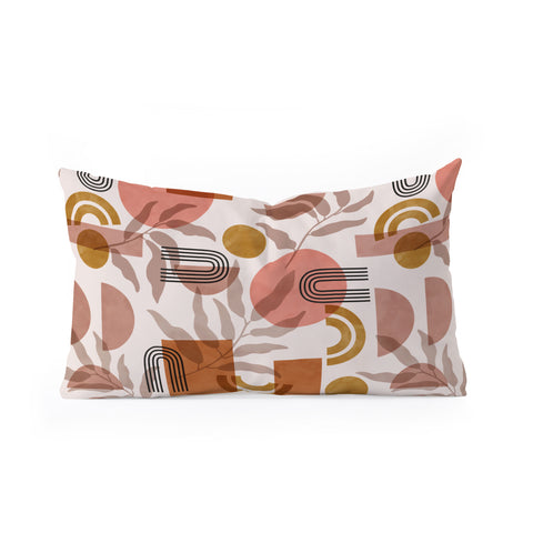 Marta Barragan Camarasa Modern geometric pattern Oblong Throw Pillow