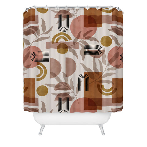 Marta Barragan Camarasa Modern geometric pattern Shower Curtain