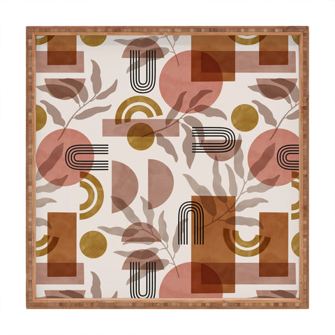 Marta Barragan Camarasa Modern geometric pattern Square Tray